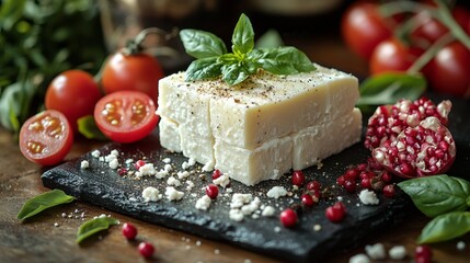 Raw Food Diet Meal Served on Table with Vibrant Vegetables and Greens