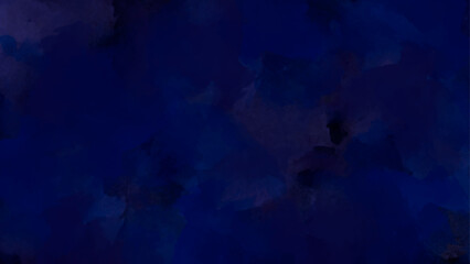 Abstract blue watercolor background painting, Abstract blue watercolor painting textured on black grunge paper.	