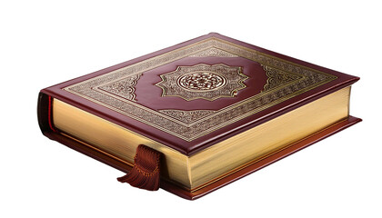 3D Quran 3D Render isolated on white background