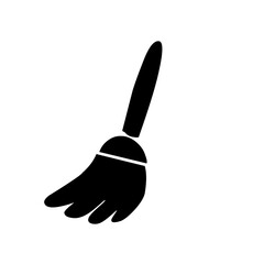 clean broomstick vector icon