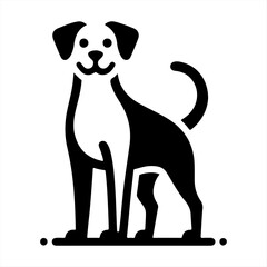 Fototapeta premium Silhouette Dog Logo Design Vector Illustration.