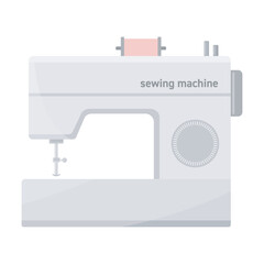 Sewing machine vector illustration. Sewing machines can sew clothes and fabrics.