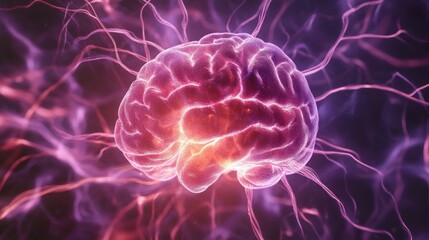 Obraz premium neurosciences, brain magic energy 