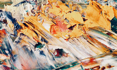 Abstract background art . Ethnic pattern. Mixtures of oil paint. Trendy hand painting canvas. Wall decor and Wall art prints Idea. 3D Texture. Art object