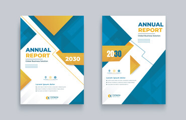 Annual report brochure, flyer design, Leaflet cover presentation. stylish professional book cover templates