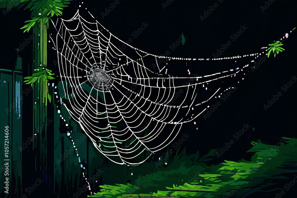 Poster cobweb pixelation convert a cobweb image into a pixel art style