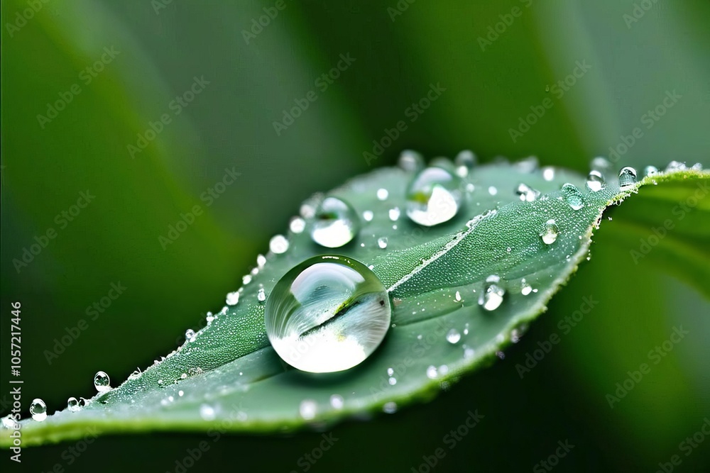 Poster dewdrop numbers the shape of a dewdrop forms the shape of a