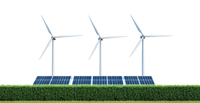 PNG 3 wind turbines panels hedge solar.
