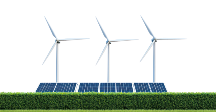 PNG 3 wind turbines panels hedge solar.