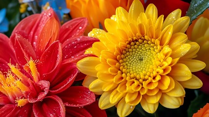 Fototapeta premium Vibrant floral display