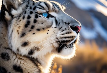 Obraz premium stunning close portrayal endangered animal its natural habitat highlighting intricate details vibrant surroundings, wildlife, biodiversity, ecosystem