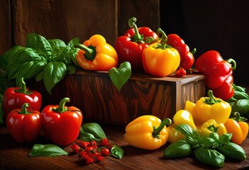 vibrant ingredients textured natural surfaces showcasing rich intricate organic elements striking visual appeal, colors, textures, patterns, vegetables