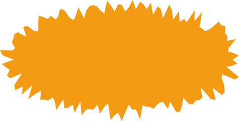 Starburst orange sticker set for halloween - collection of special offer sale oval and round shaped sunburst labels and badges. Promo stickers with star edges