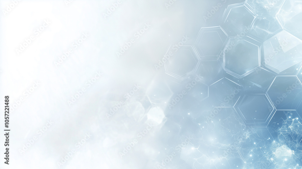 Aufkleber modern abstract clean light blue and gray backdrop with faint hexanal geometric pattern and noise te