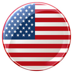 PNG United states flag symbol badge round.
