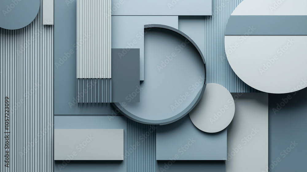 Poster modern futuristic abstract background colorful of blue and grey background with layers triangles, sq