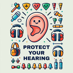 simple poster protect your hearing