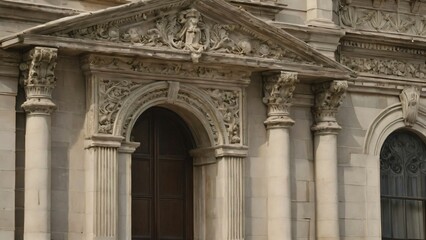 Fototapeta premium Architectural details on a historic building