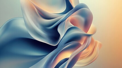 Contemporary art background with bold, flowing shapes and soft gradients, adding a refined touch to digital visuals