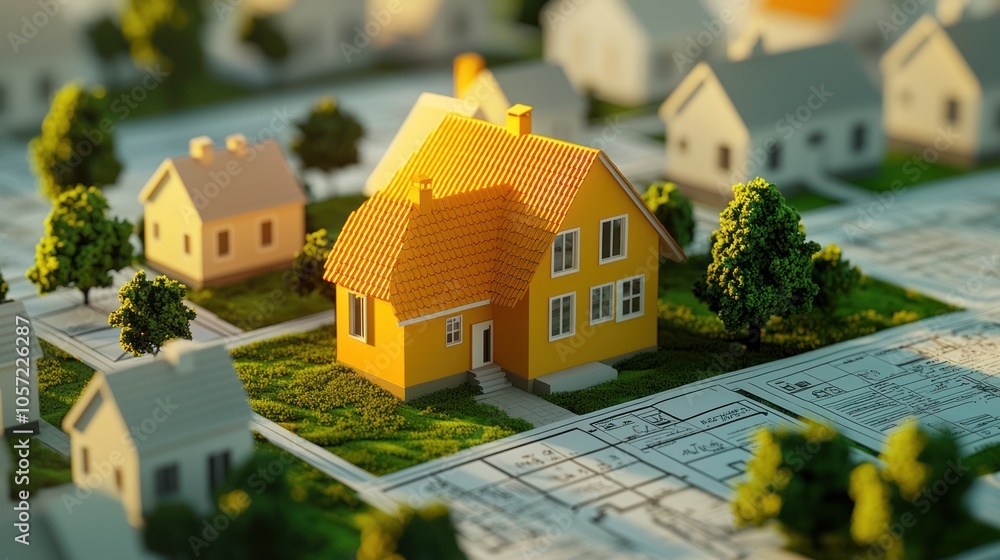 Poster understanding mortgage contracts through miniature housing models a visual guide to home ownership