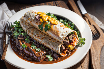  savory steak burrito