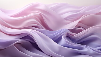 Obraz premium Soft, flowing fabric in shades of pink and lavender, creating a serene and elegant atmosphere.