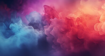 A vibrant blend of colorful smoke, creating an abstract and dynamic visual effect.