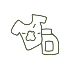 Cleaning Related Vector Line Icons