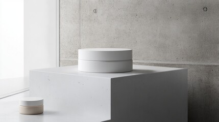 Minimal packaging display for high-end product, chic and simple design