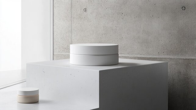 Minimal packaging display for high-end product, chic and simple design