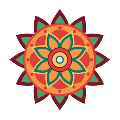 abstract spiritual symbol sun mandala