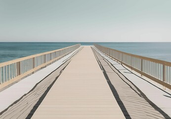 Walkway along the beach