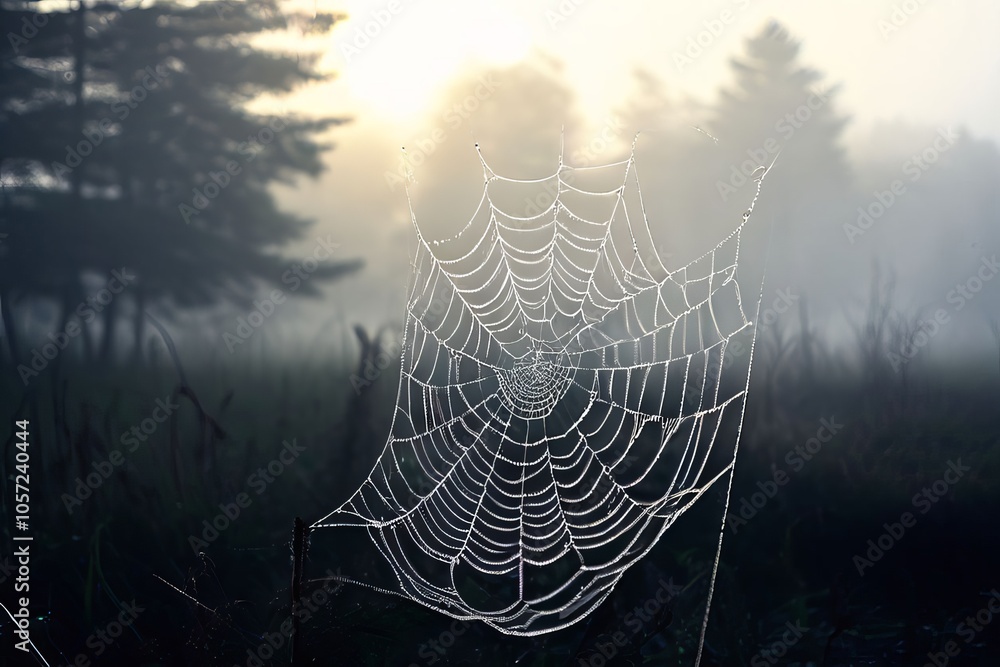 Poster mist that clings in a web like pattern