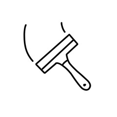 housekeeping cleaning line icons set