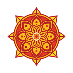 abstract spiritual symbol sun mandala