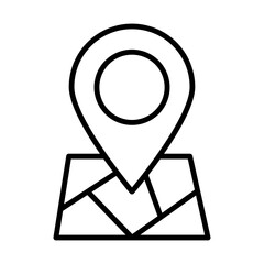 Map line icon