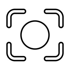 Camera Scan line icon