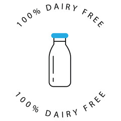 Sustainable Dairy Farming Eco Vector Icon Design