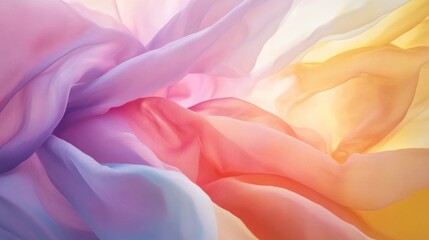 Soft explosion of gentle pastel colors, with smooth, soothing gradients and an ethereal quality