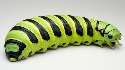 Fototapeta premium Close-up of caterpillar?s intricate body texture