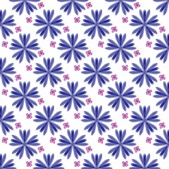 Seamless flower pattern for fabric pattern and all print