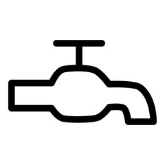Faucet icon. Vector line icon