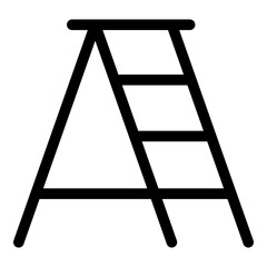 Ladder icon. Vector line icon