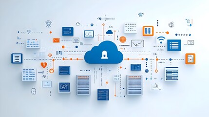 Efficient Cloud Computing Network with Synchronized Data Flow Enabling Seamless Information Processing and Scalable Storage Solutions