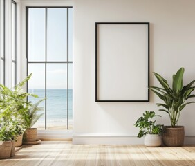 Coastal Living Room Mockup.