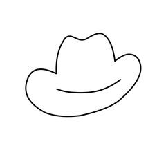 cowboy hat icons set vector