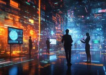 Fototapeta premium Digital Future.