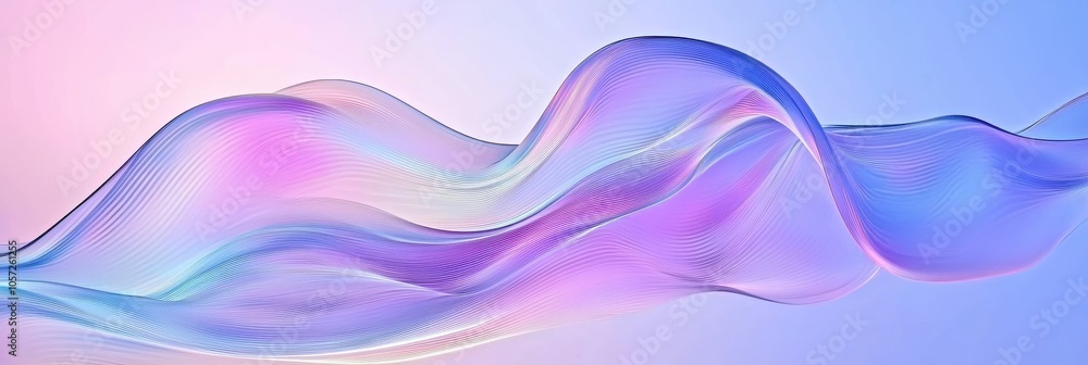 Aufkleber elegant flowing gradient with transparent layers