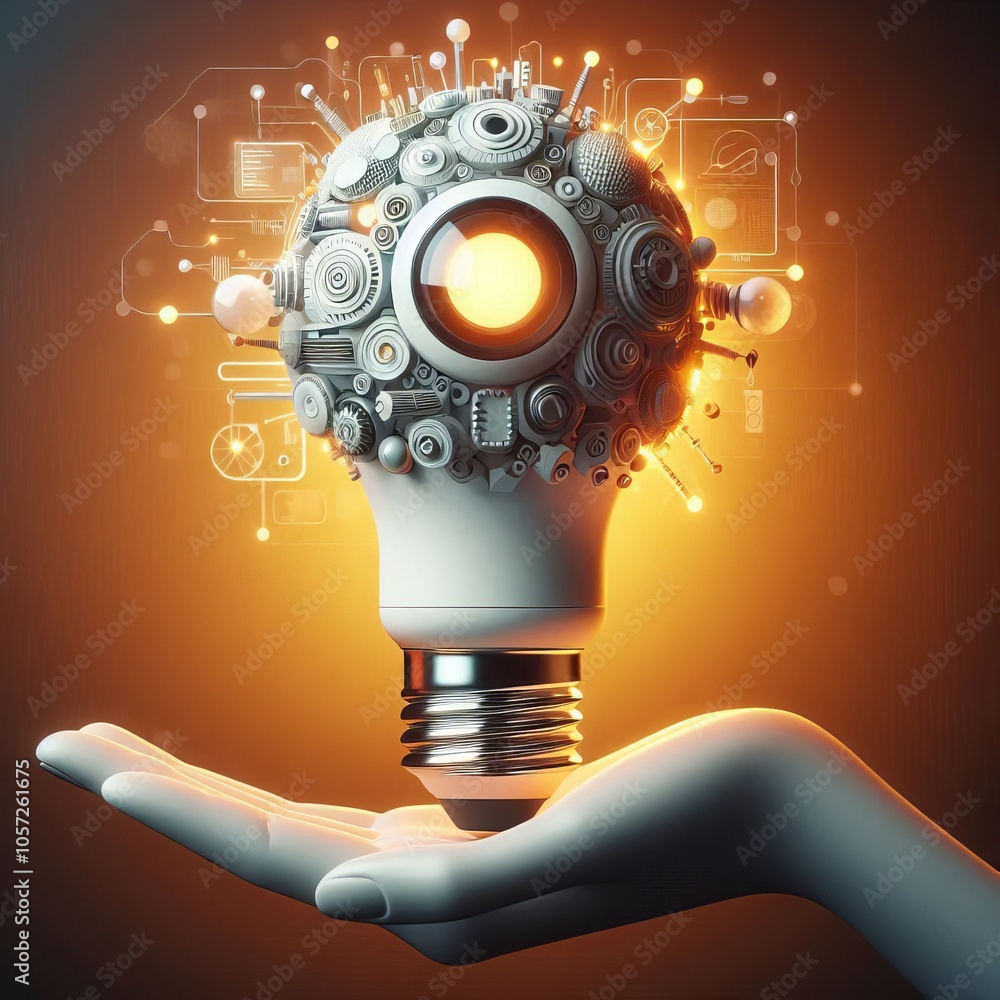 Poster variant smart light bulb in a standard a shape