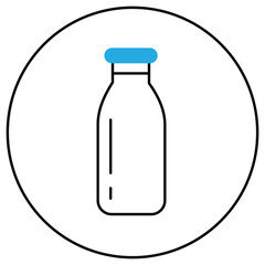 Eco Dairy Natural Product Vector Icon Design